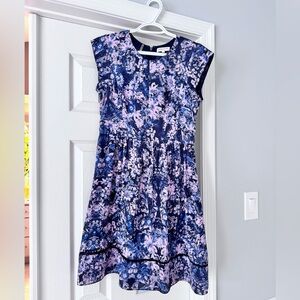 Floral Blue and Purple Dress